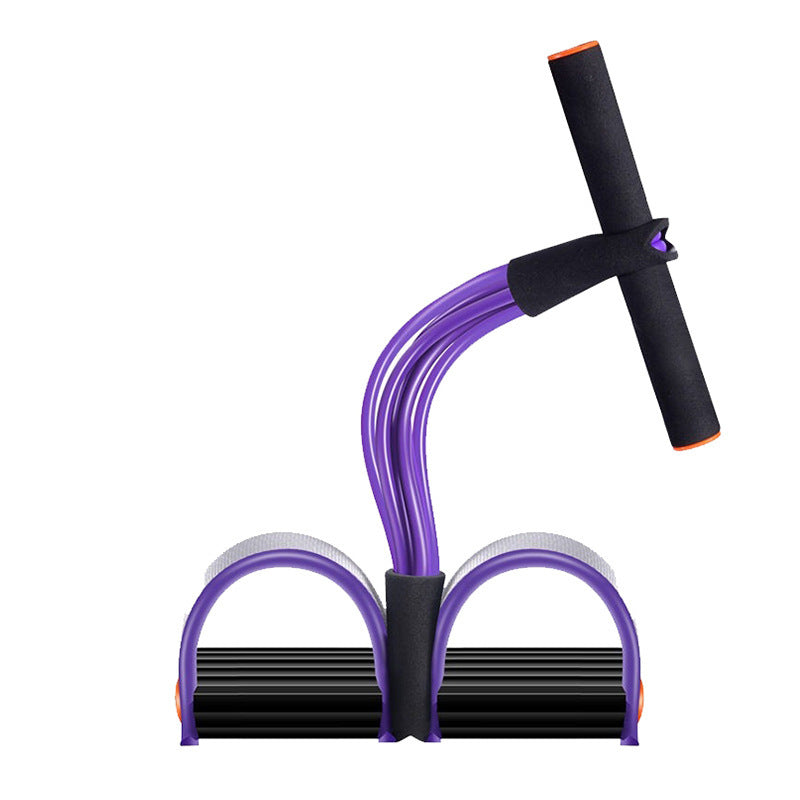 Natural Latex Foot Pedal Resistance Pull Rope Fitness Expander Equipment Trainer