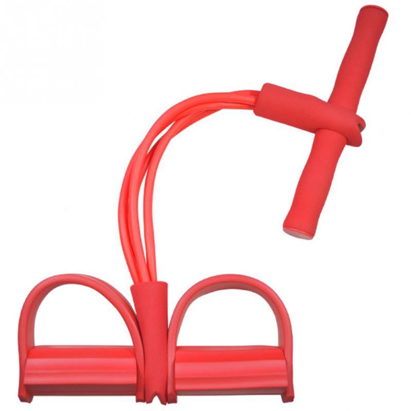 Natural Latex Foot Pedal Resistance Pull Rope Fitness Expander Equipment Trainer