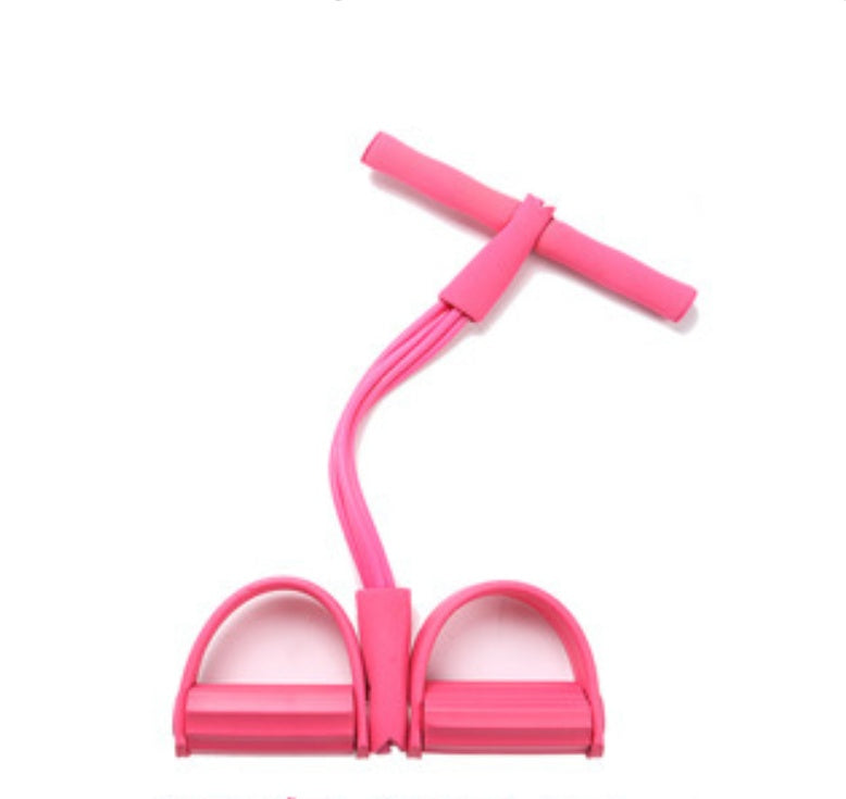Natural Latex Foot Pedal Resistance Pull Rope Fitness Expander Equipment Trainer