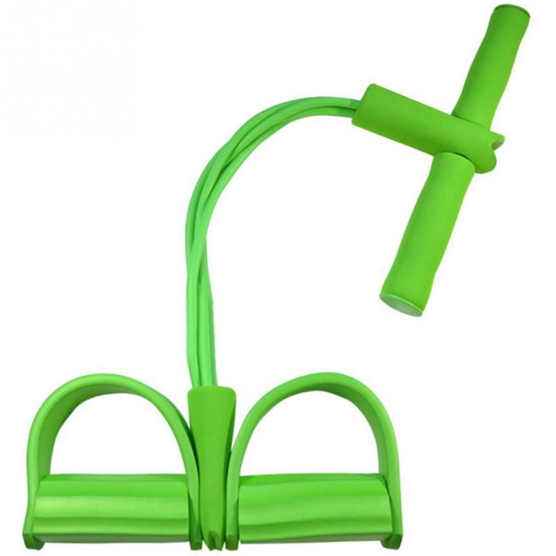 Natural Latex Foot Pedal Resistance Pull Rope Fitness Expander Equipment Trainer