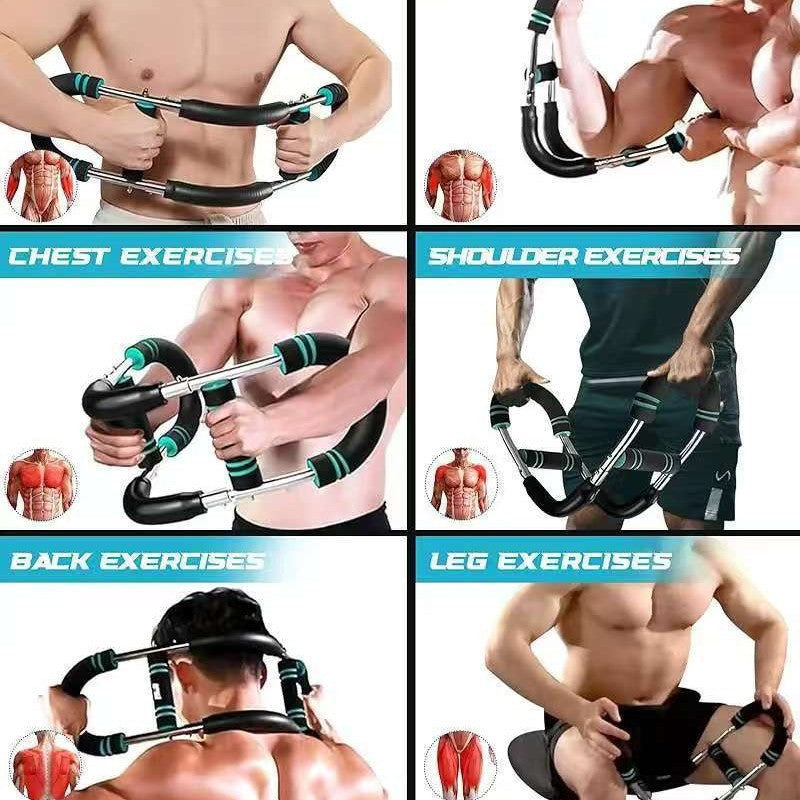 Adjustable U-Shaped Arm Strength Chest Trainer Fitness Exercise Equipment Home