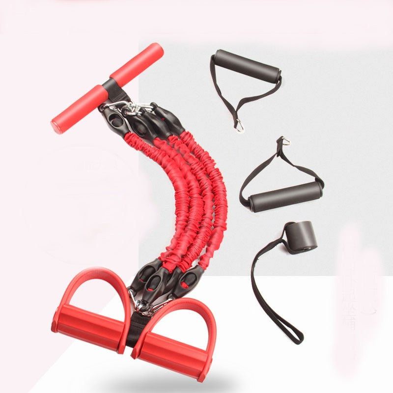 Multifunction Fitness Pedal Exerciser Resistance Band