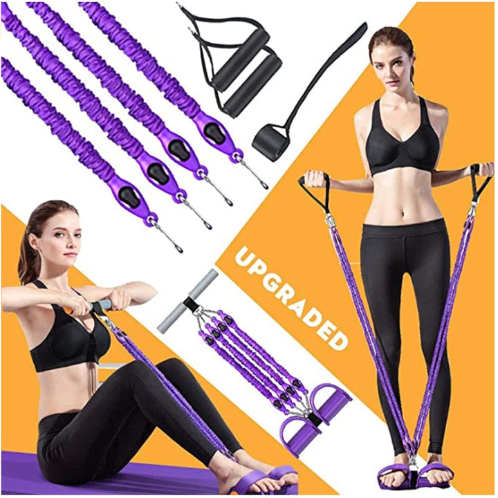 Multifunction Fitness Pedal Exerciser Resistance Band