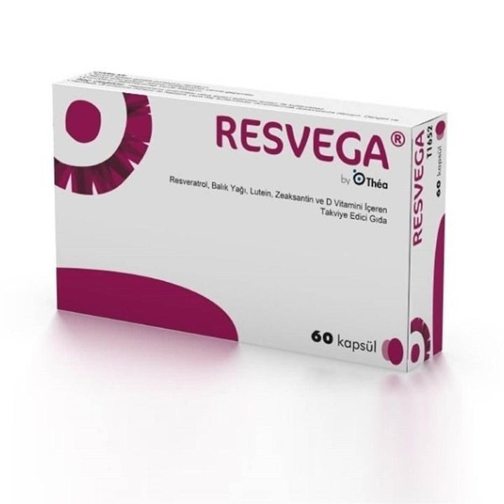 Resvega Dietary Supplement with Resveraatrol, Lutein, Omega 3 & Vitamins