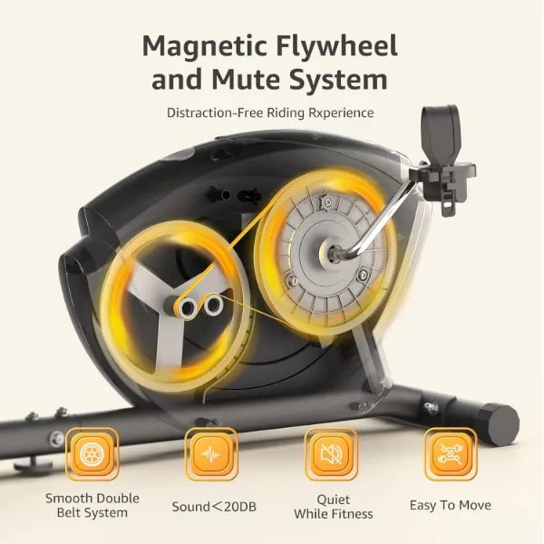 Recumbent Exercise Bike Magnetic Indoor Cycling