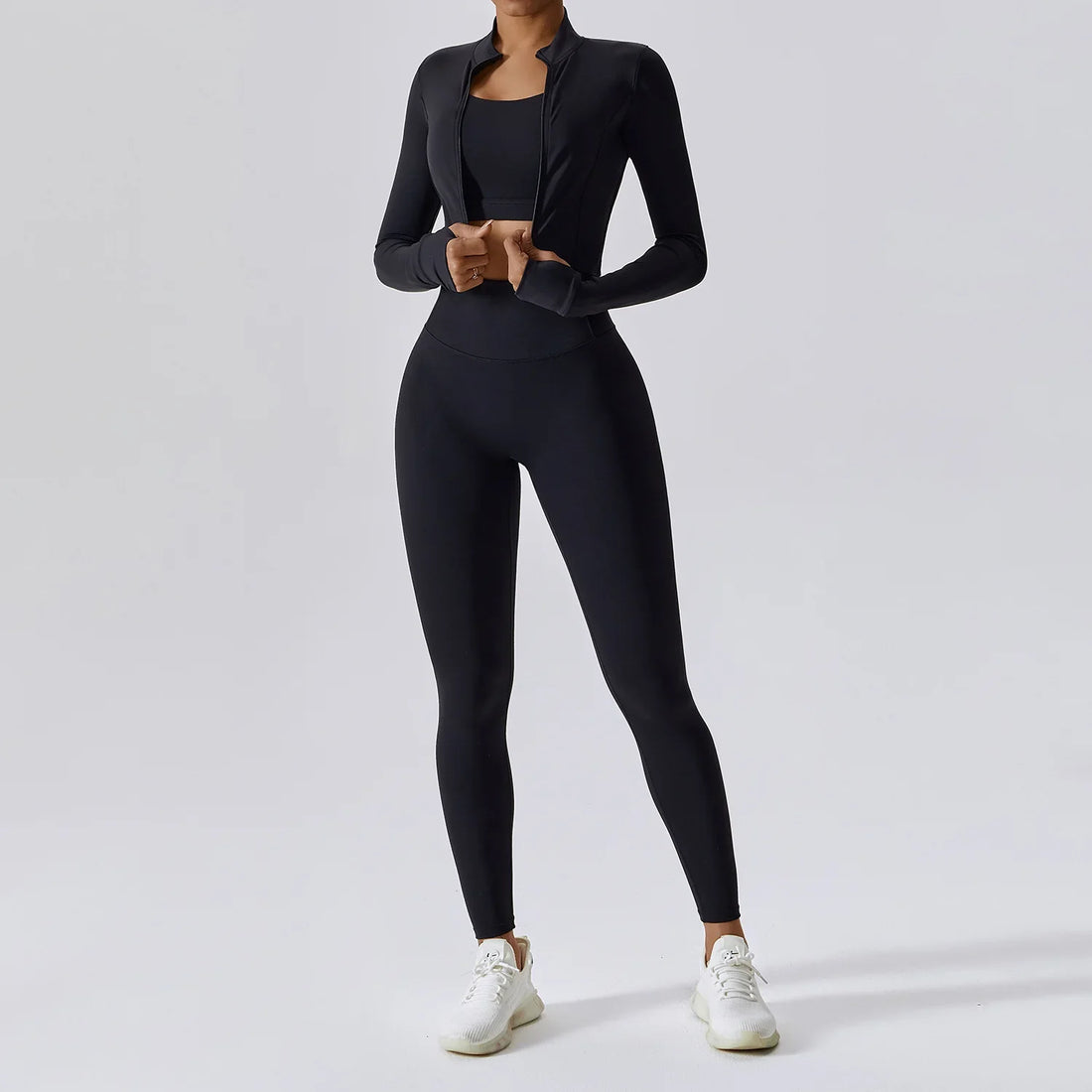 Women's Three-Piece Activewear Set Sports Bra