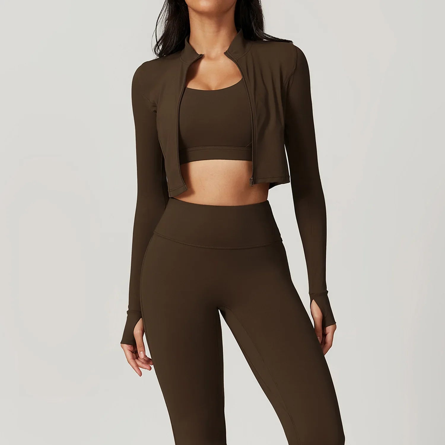 Women's Three-Piece Activewear Set Sports Bra