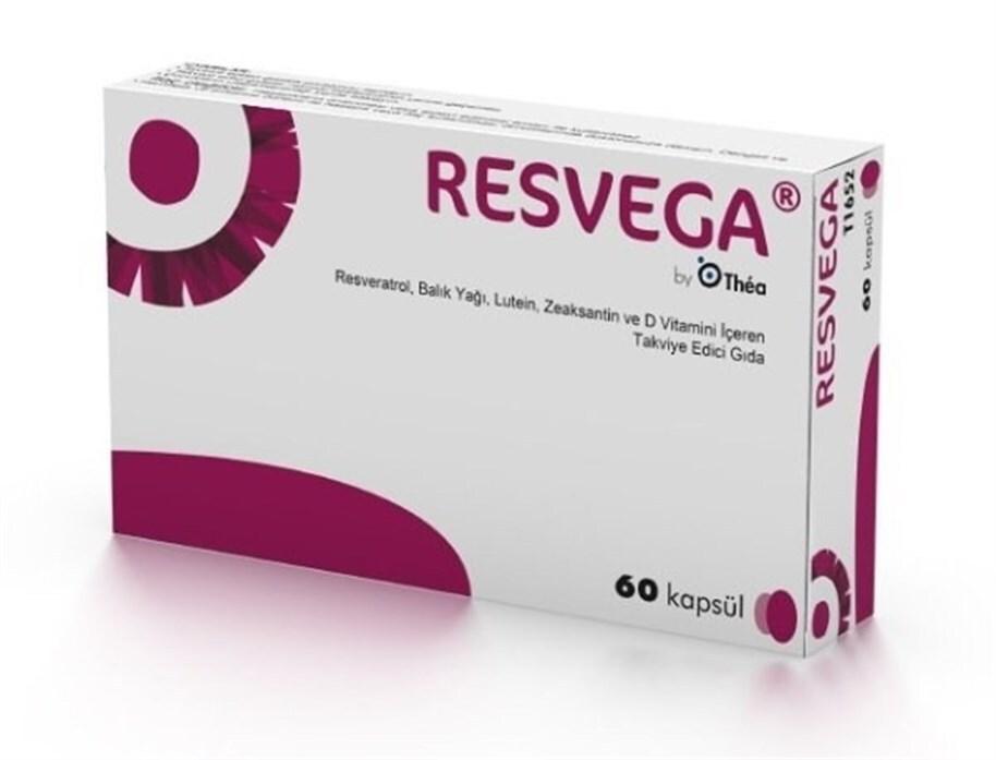 Resvega Dietary Supplement with Resveraatrol, Lutein, Omega 3 & Vitamins